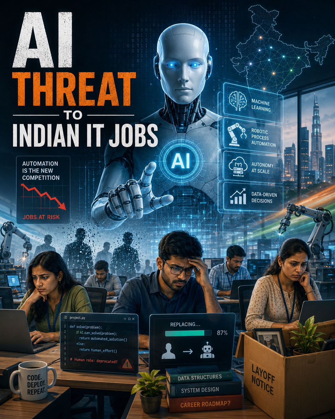 AI Threat to Indian IT Jobs: The Outsourcing Model That Built India's Middle Class Is Under Attack