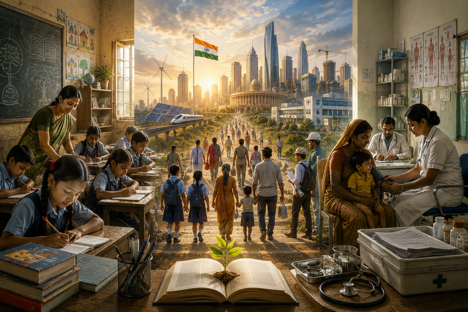 India Cannot Become Developed With Weak Schools and Weak Clinics