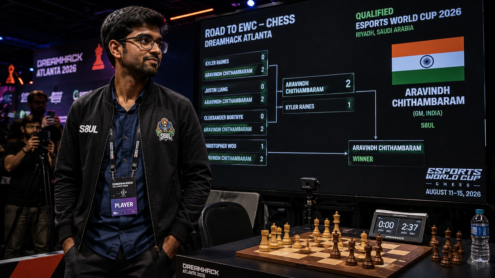 Aravindh Chithambaram Qualifies for Chess Esports World Cup: Chess Is Entering the Esports Era and India Has Arrived