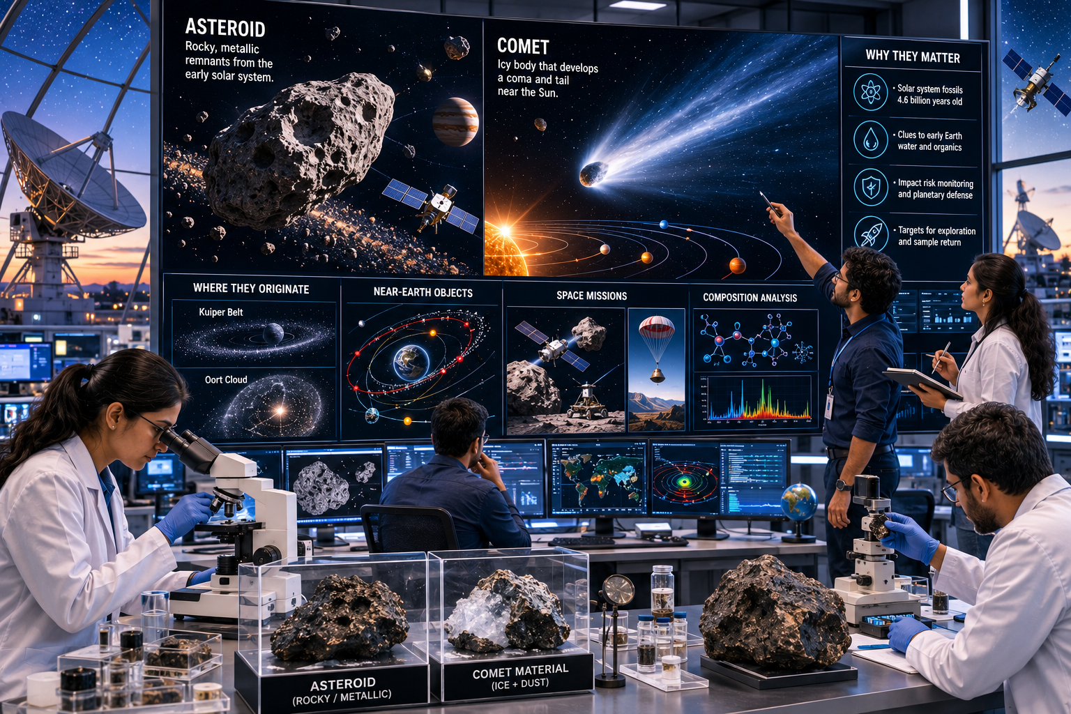 Understanding Comets and Asteroids