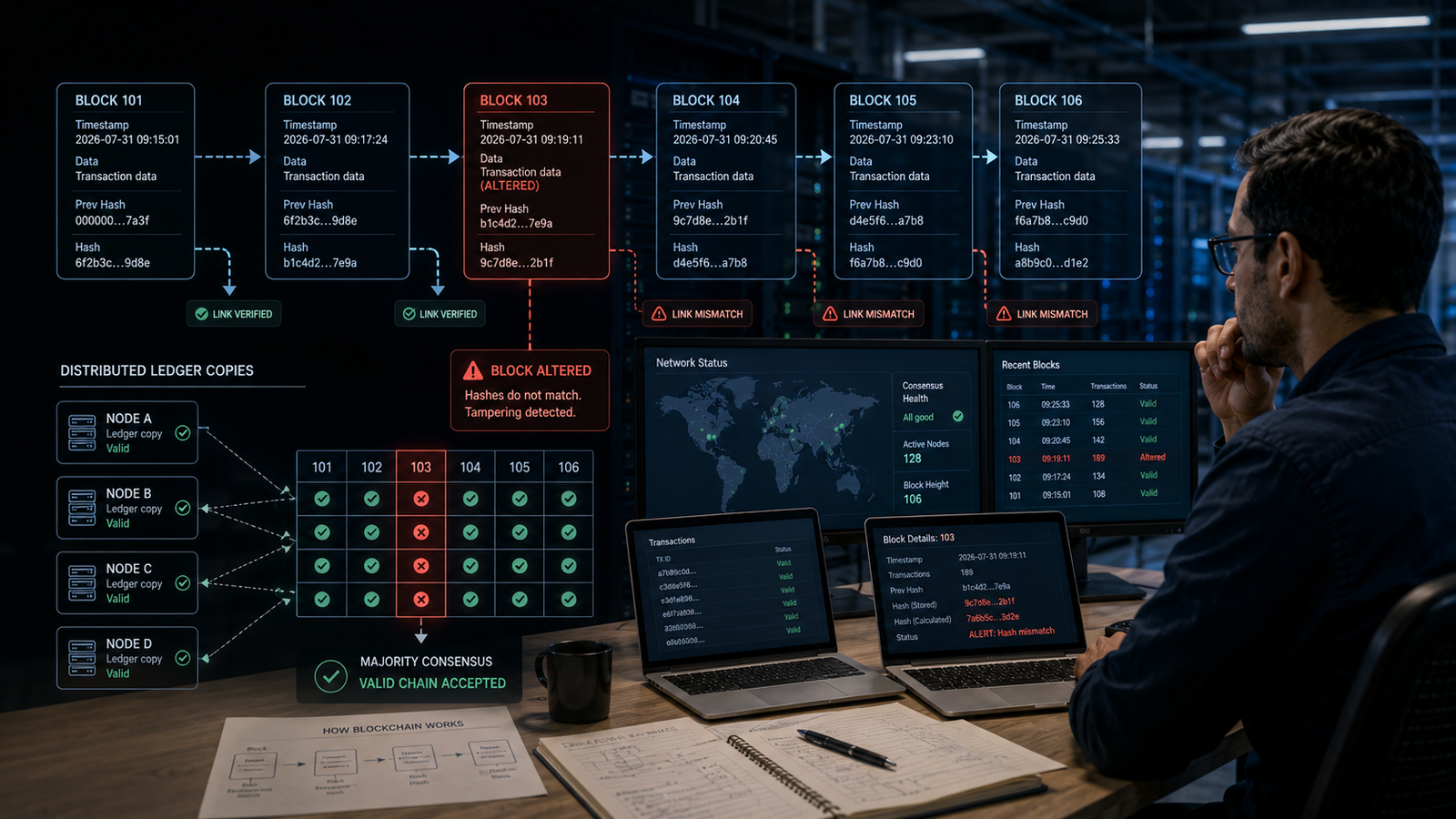 How Blockchain Records Are Tamper Proof
