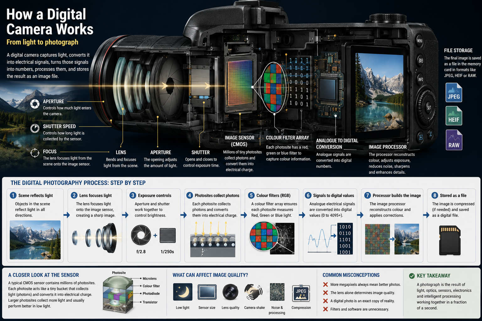 How Cameras Capture and Store Images