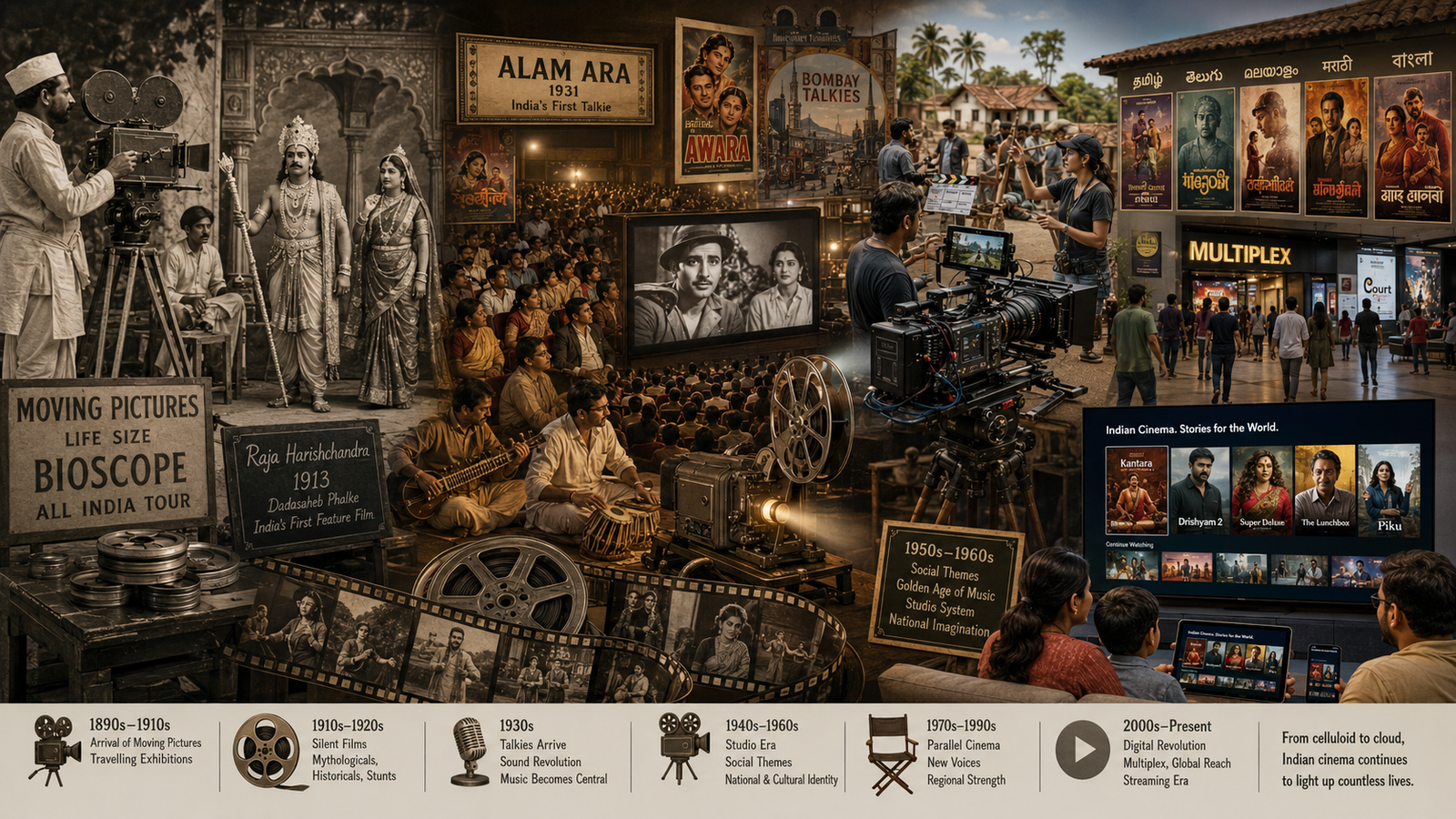 The History of Indian Cinema: Origins and Evolution
