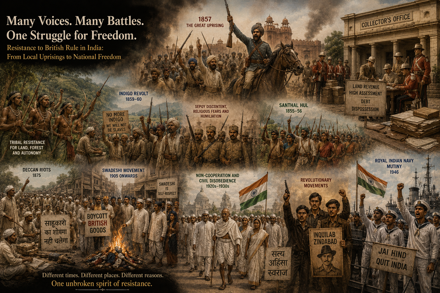 The Revolt Movements Against the British