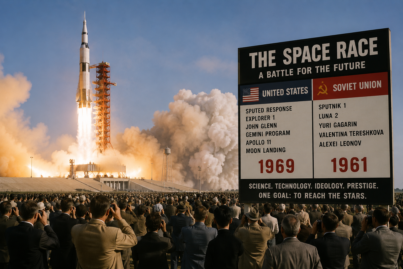 The Space Race Between Superpowers