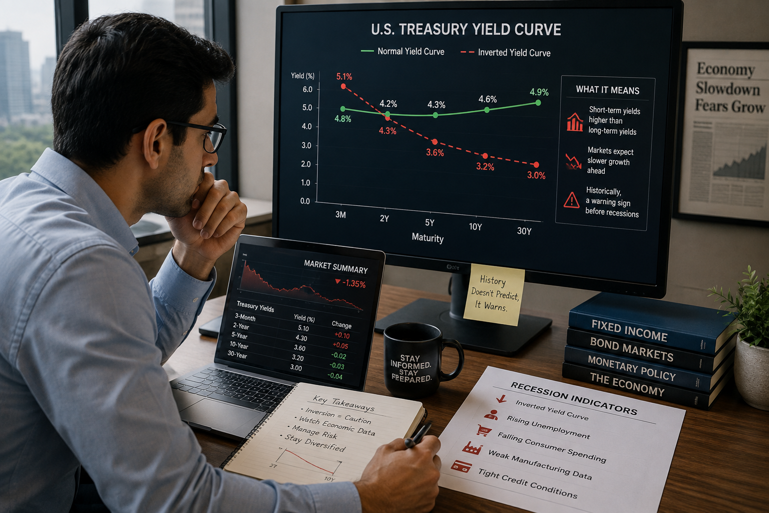 Inverted Yield Curve Explained: Why It Signals Recession Risk