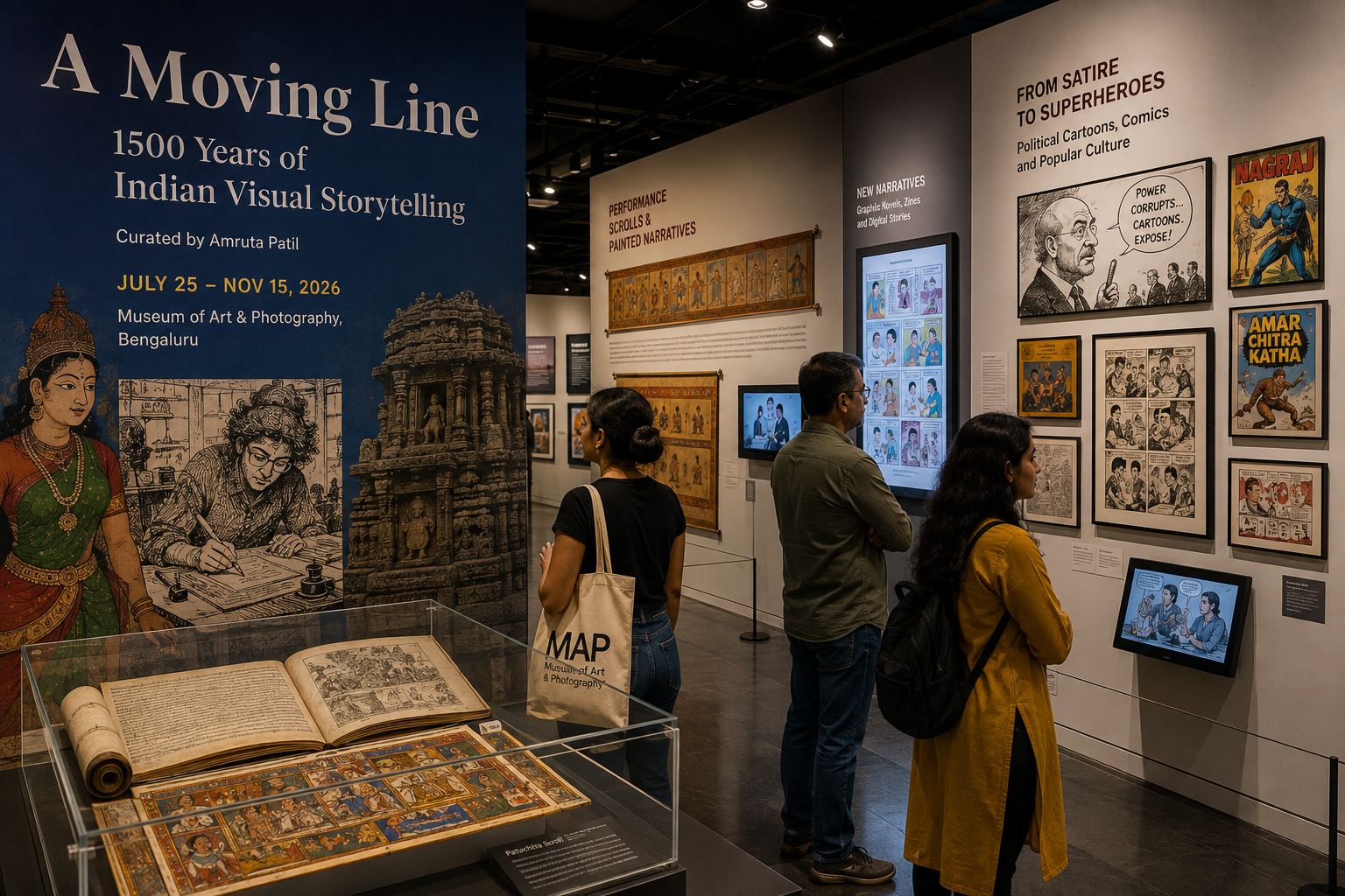 Before Manga, India Had Murals and Scrolls: Bengaluru Exhibition Traces a Moving Line