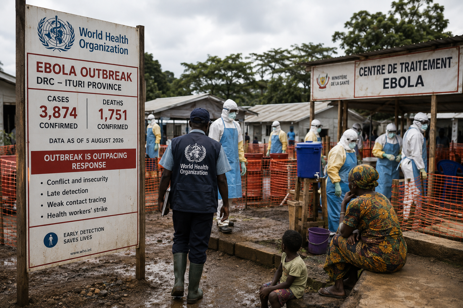 WHO Says Congo Ebola Outbreak Is Outpacing Response as Health Workers Strike