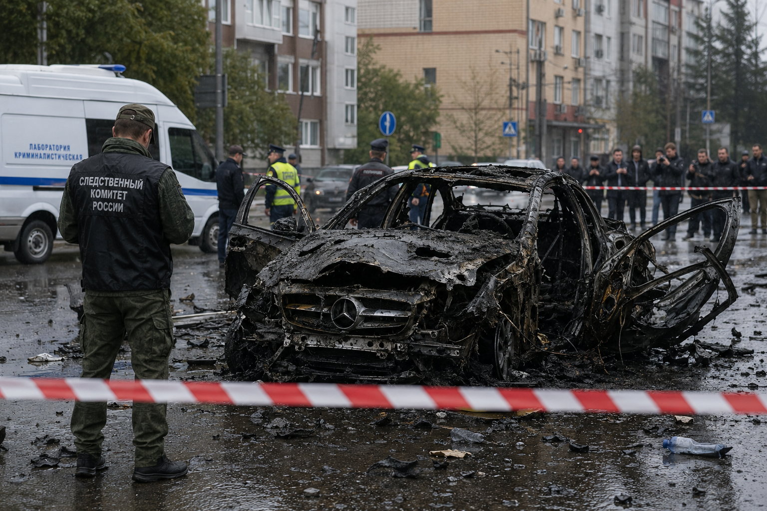 Russian Drone Manufacturer Chief Critically Injured in Car Bombing That Killed Driver