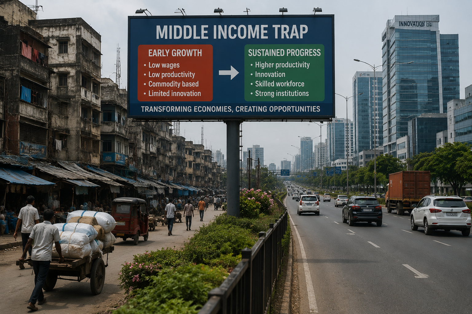 Middle Income Trap: Why Growing Economies Get Stuck