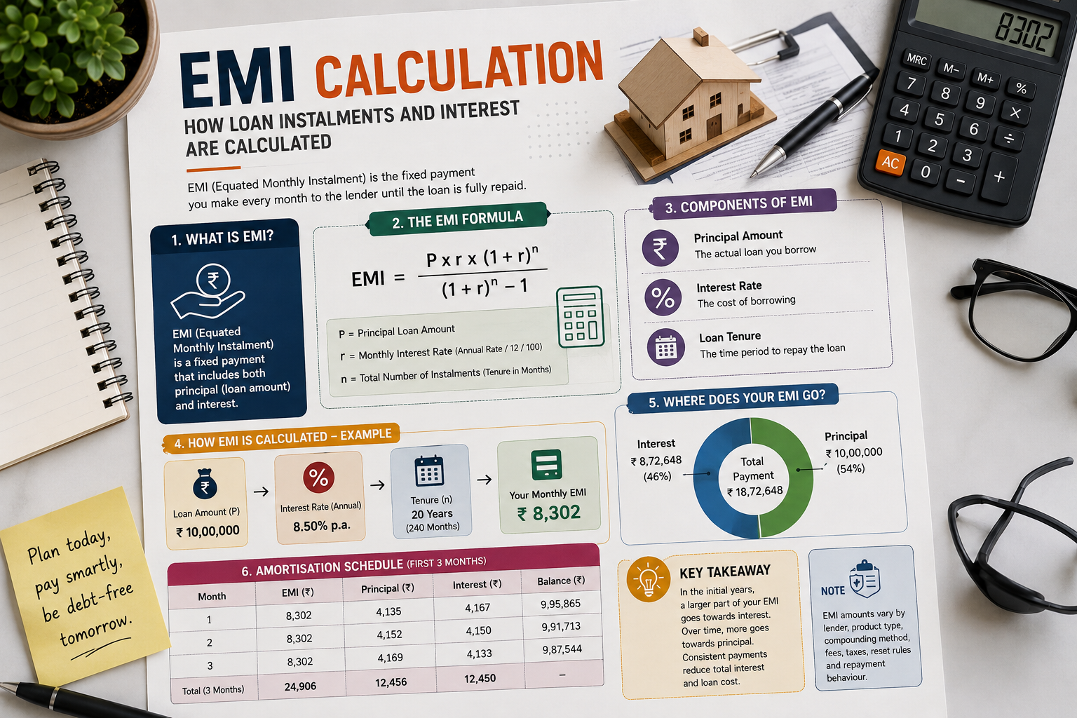 EMI Calculation: How Loan Instalments and Interest Are Calculated