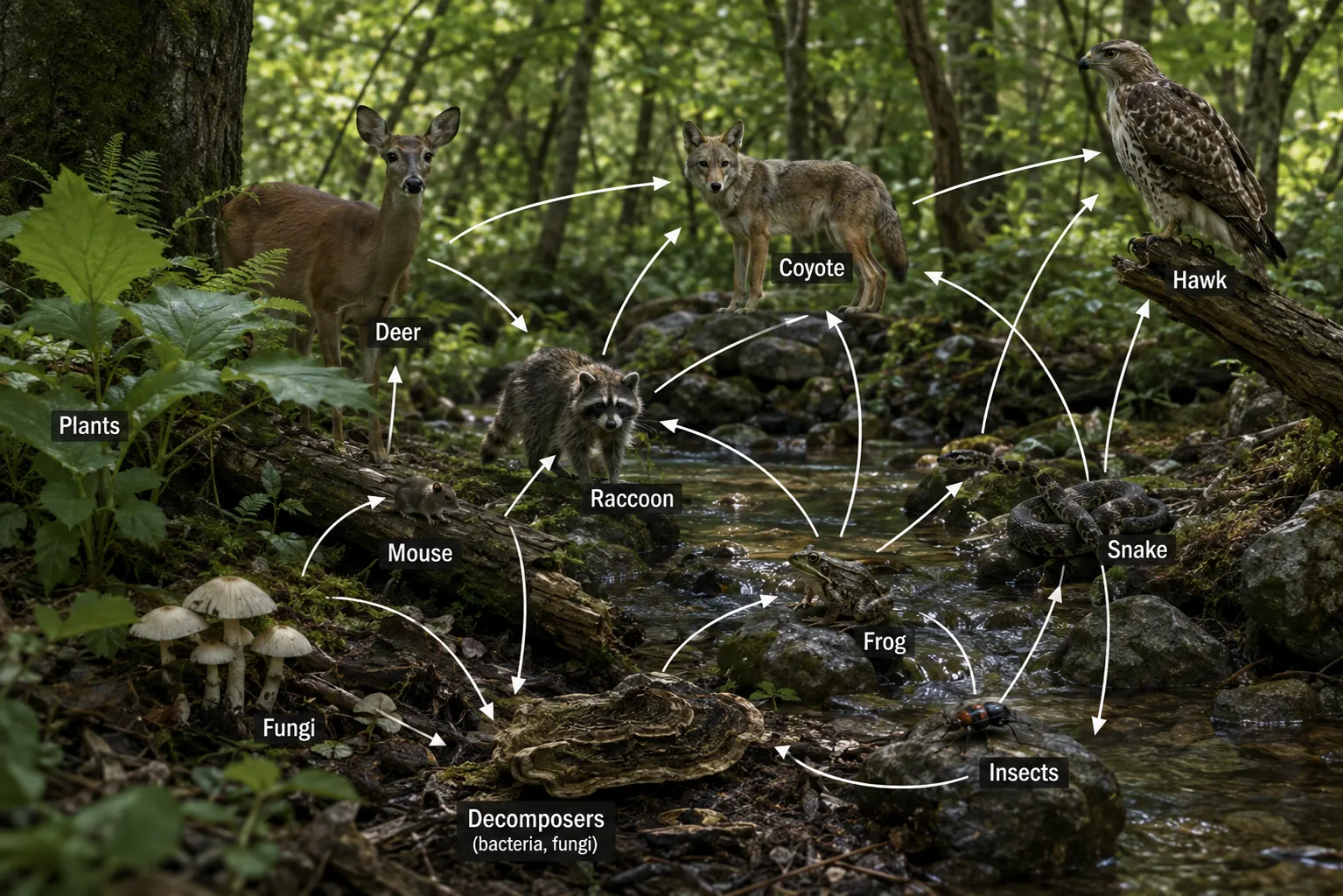 Food Chains and Food Webs: How Energy Moves Through Ecosystems