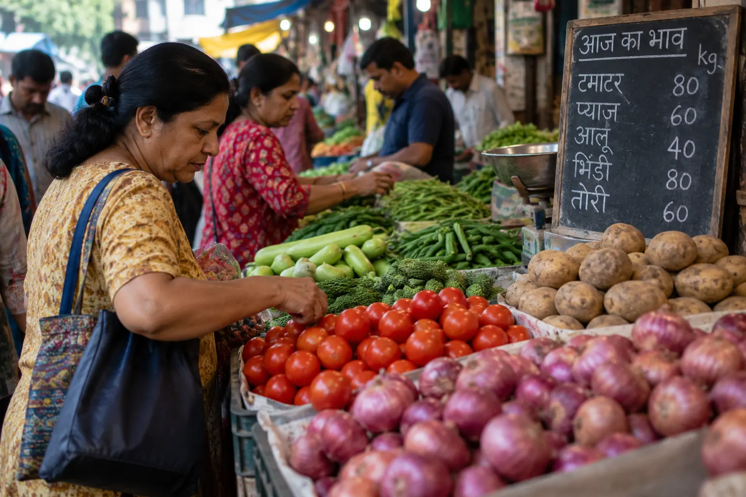 Indian currency, groceries and RBI imagery representing the September 2026 inflation increase to 5.54%.