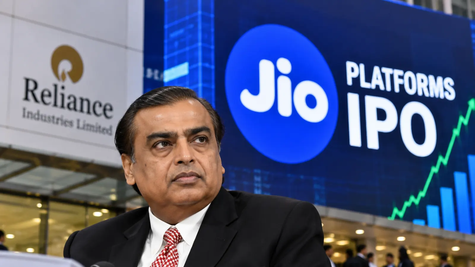 Jio Platforms and Reliance imagery representing the proposed Jio Platforms IPO, expected to become India’s largest public listing.