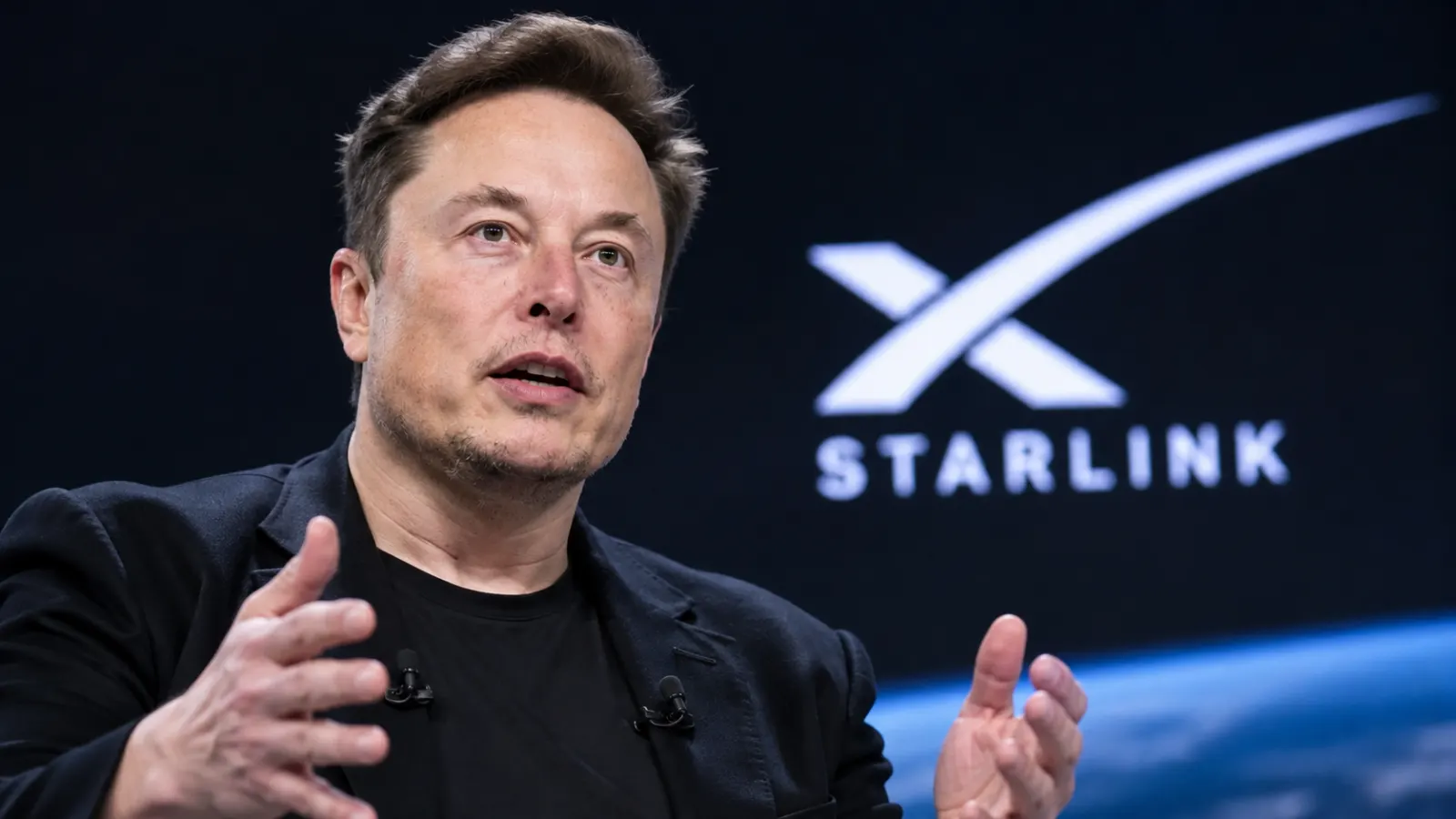 Elon Musk and Mukesh Ambani in separate public appearances amid the dispute over Starlink’s entry into India.